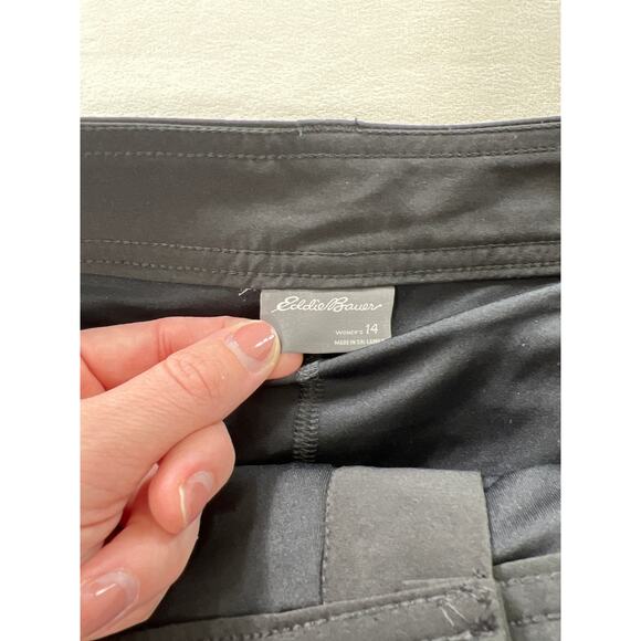 Eddie Bauer Womens 14 / XL Adventurer 2.0 Active Skirt Skort Black Golf - Picture 5 of 9